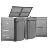 Kahden Roska-Astian Vaja 138X77,5X112,5 Cm Ruostumaton Teräs